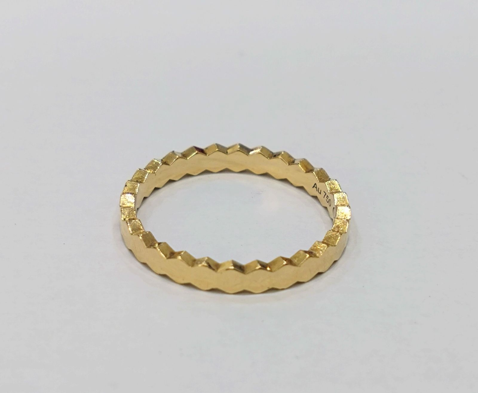 1038 磨き仕上げ済 CHAUMET ショーメ ビーマイラブ 750 ハニカム リング 18YG 51
