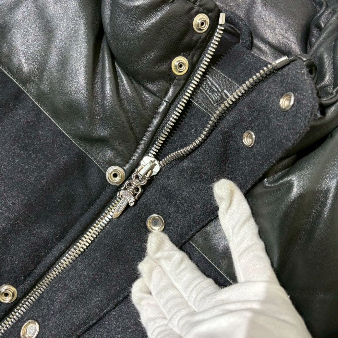 クロムハーツ Chrome Hearts JVP STIFF FBRC V2J レザー切替ダウン