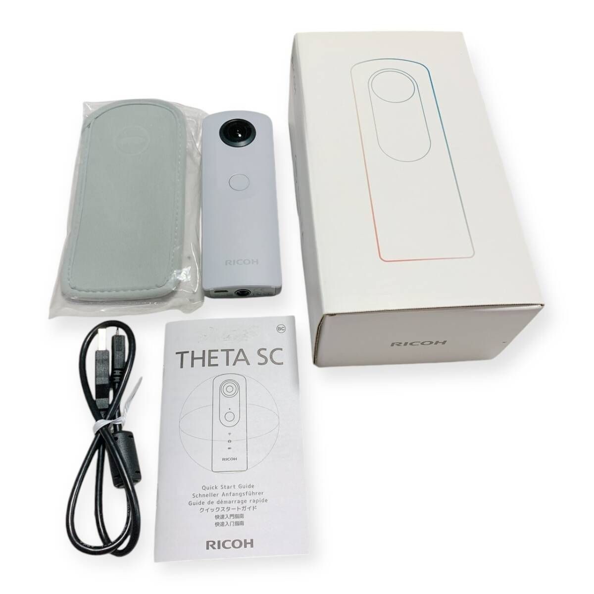 RICOH THETA SC ホワイト 360度カメラ 本体 + 付属品