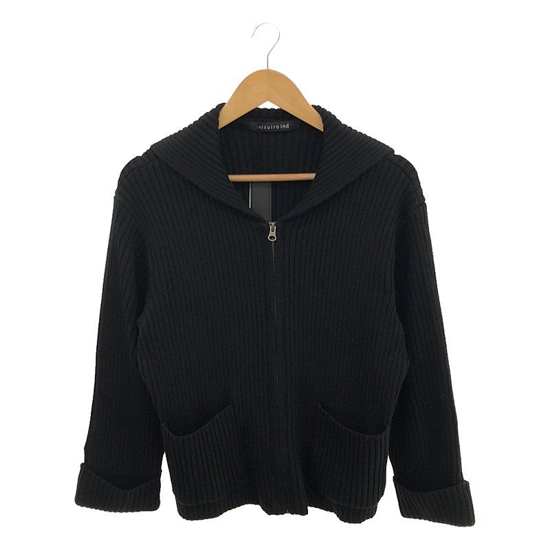 定価1.9万mizuiroindミズイロインド セーラーカラージップカーディガン 定価1.9万mizuiroindミズイロインド セーラーカラージップカーディガン