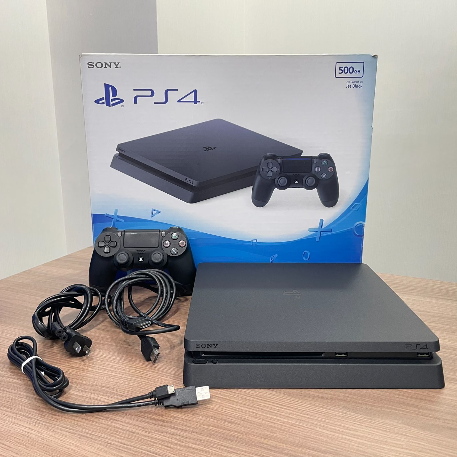 SONY PS4 本体 ブラック 500GB コントローラー付き CUH-2000A B01