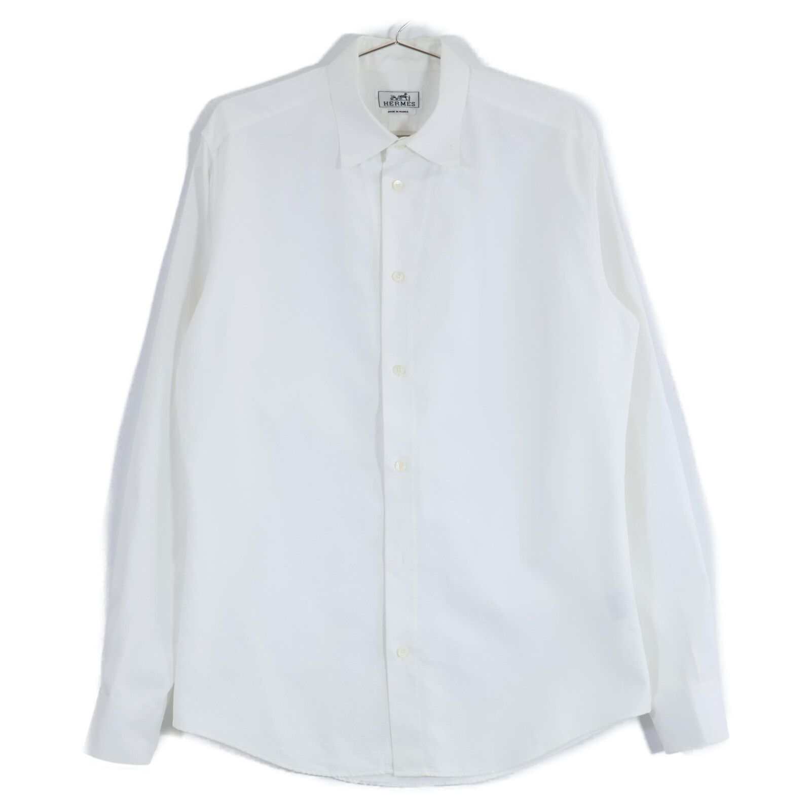 HERMES エルメス コットン ドレスシャツ/ 39 - メルカリ