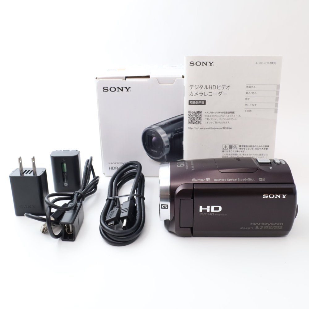 ソニー SONY ビデオカメラ HDR-CX675 32GB ボルドーブラウン Handycam HDR-CX675 T 9c01