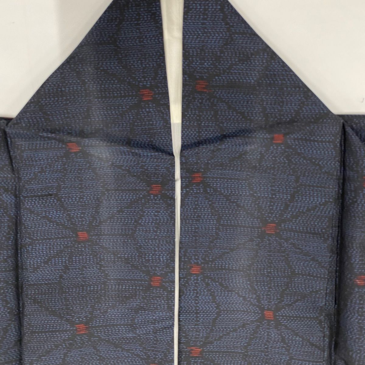 紬 身丈155.5cm 裄丈62.5cm S 袷 色紙 草花 灰茶 正絹 秀品 【中古  