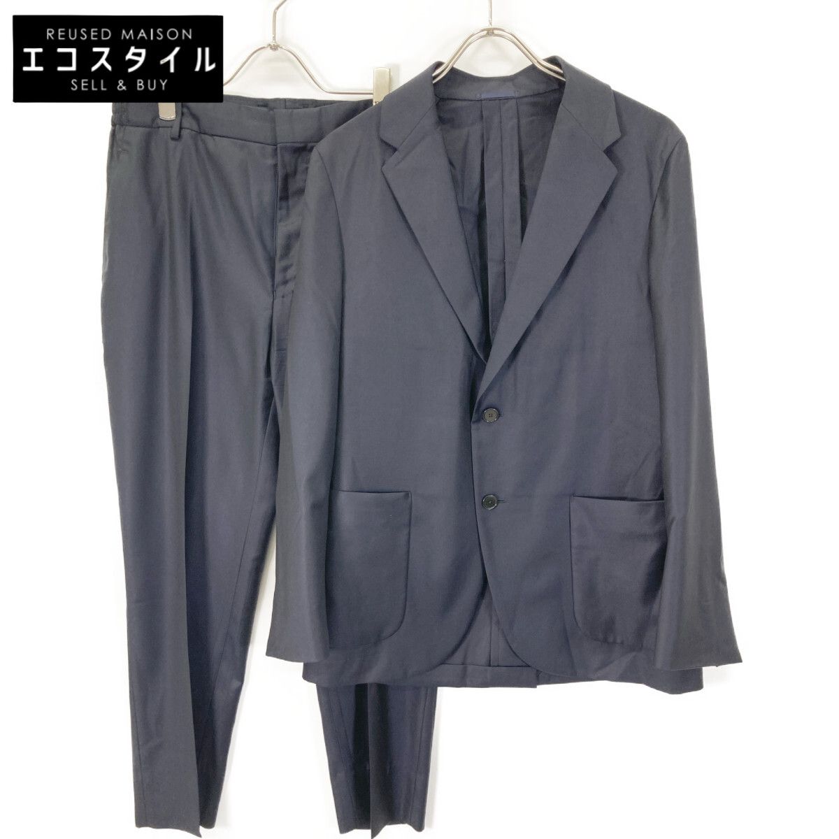 JOHN SMEDLEY ジョンスメドレー A2726FJ ﾈｲﾋﾞｰ ｳｰﾙ ｽｰﾂ ｾｯﾄｱｯﾌﾟ 1 S