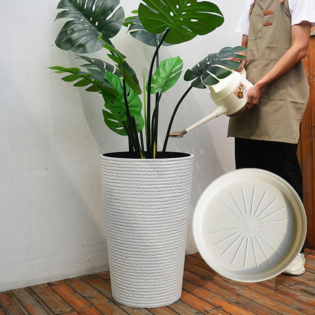 プランター 大型 植木鉢 おしゃれ 受け皿付き 軽量 屋内 屋外用