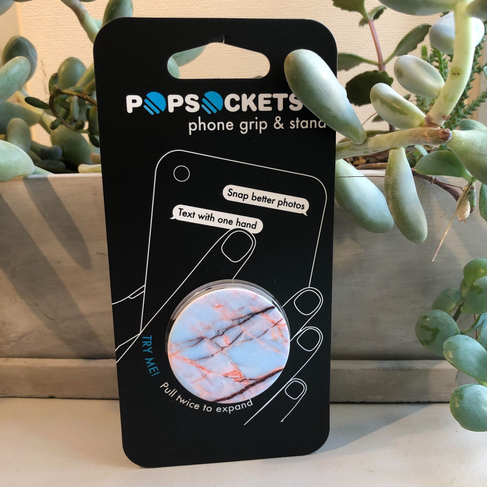 【再入荷】※ラスト2点！！※ポップソケッツ POPSOCKETS BlushMarble GY/GY