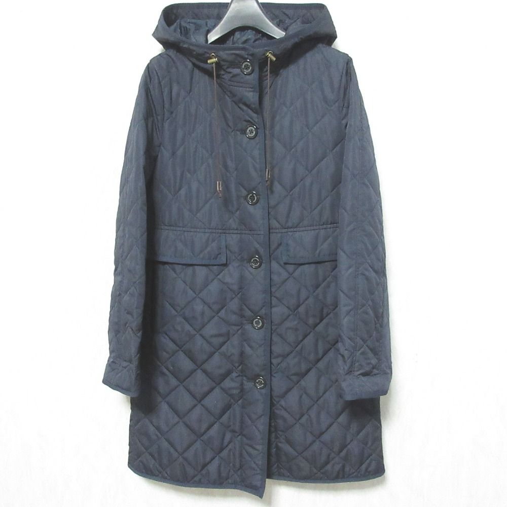 美品 MACKINTOSH PHILOSOPHY マッキントッシュフィロソフィー フーデッド キルティングコート 36 ネイビー レディース 古着  中古 USED - メルカリ