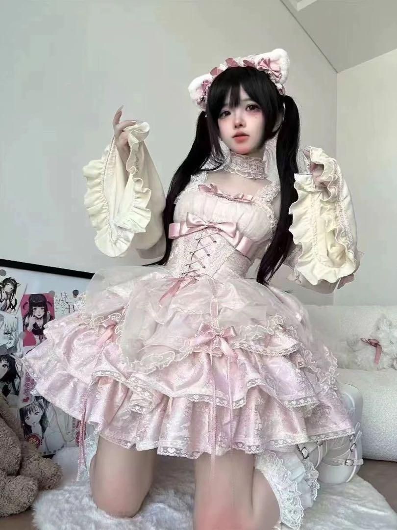 新品】ゴスロリ・ロリータ フリルミニスカート 紫黒チェック