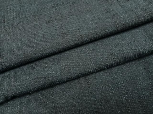 平和屋着物○男性 紬 アンサンブル 褐返色 正絹 逸品 未使用