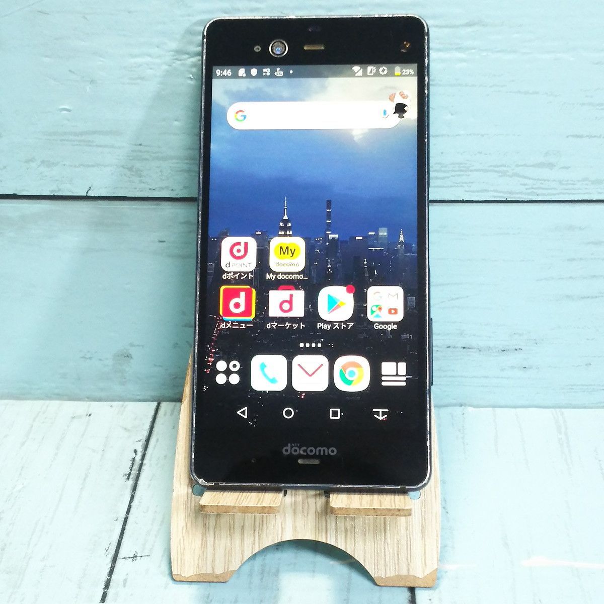 【送料無料】arrows 富士通 NX F-01K BlueBlack docomo 本体 白ロム SIMロック解除済み SIMフリー 143157