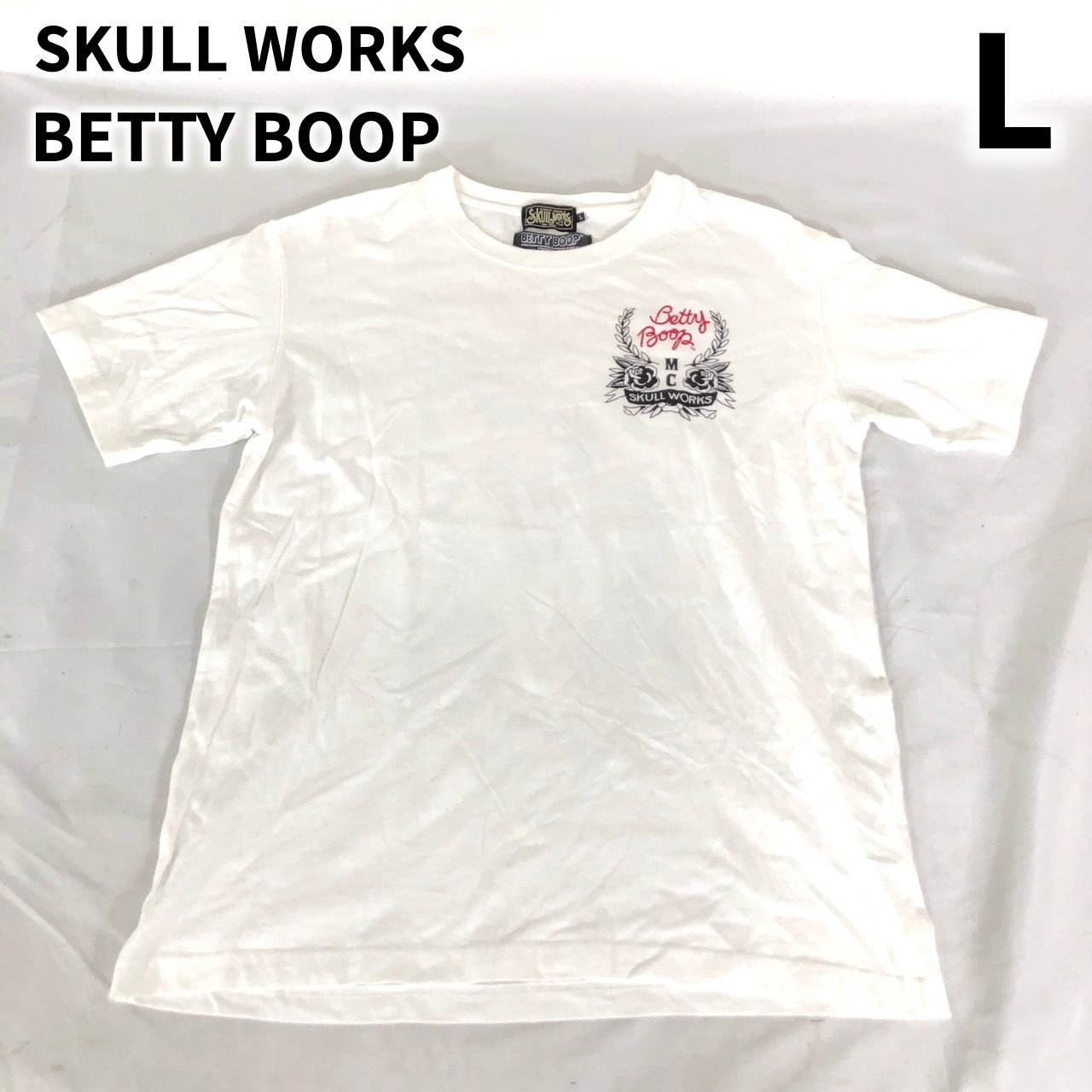 SKULL WORKS スカルワークス BETTY BOOP ベティ Tシャツ L 【送料無料】 MID