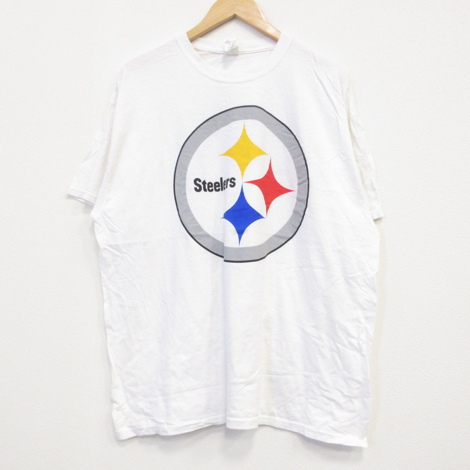 NFL Tシャツ 80s USA製 LOGO7 NFL NEW YORK GIANTS コットンTシャツ 白☆特大
