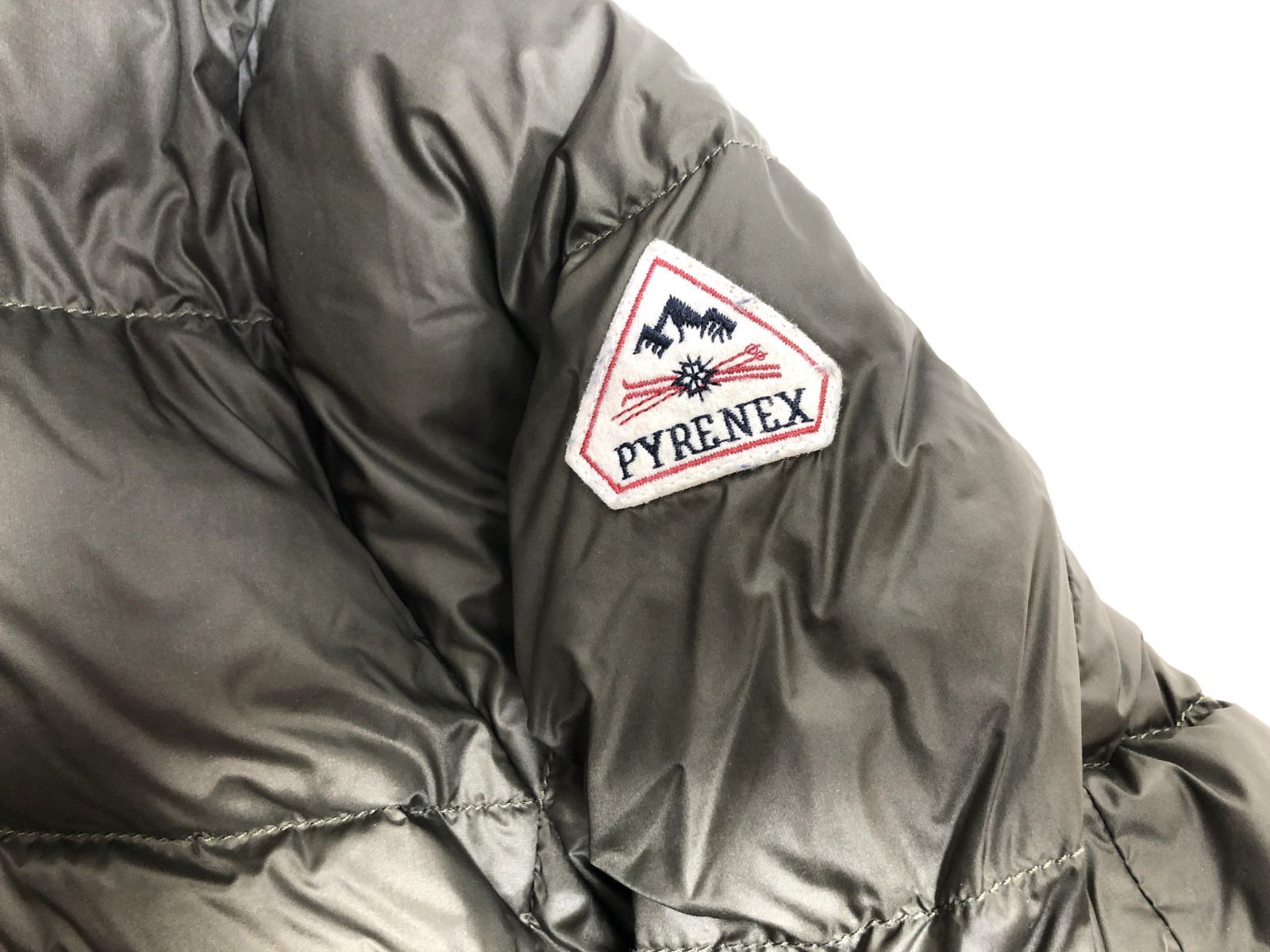 DH579】PYRENEX ピレネックス カンヌ ノーカラー ダウンジャケット