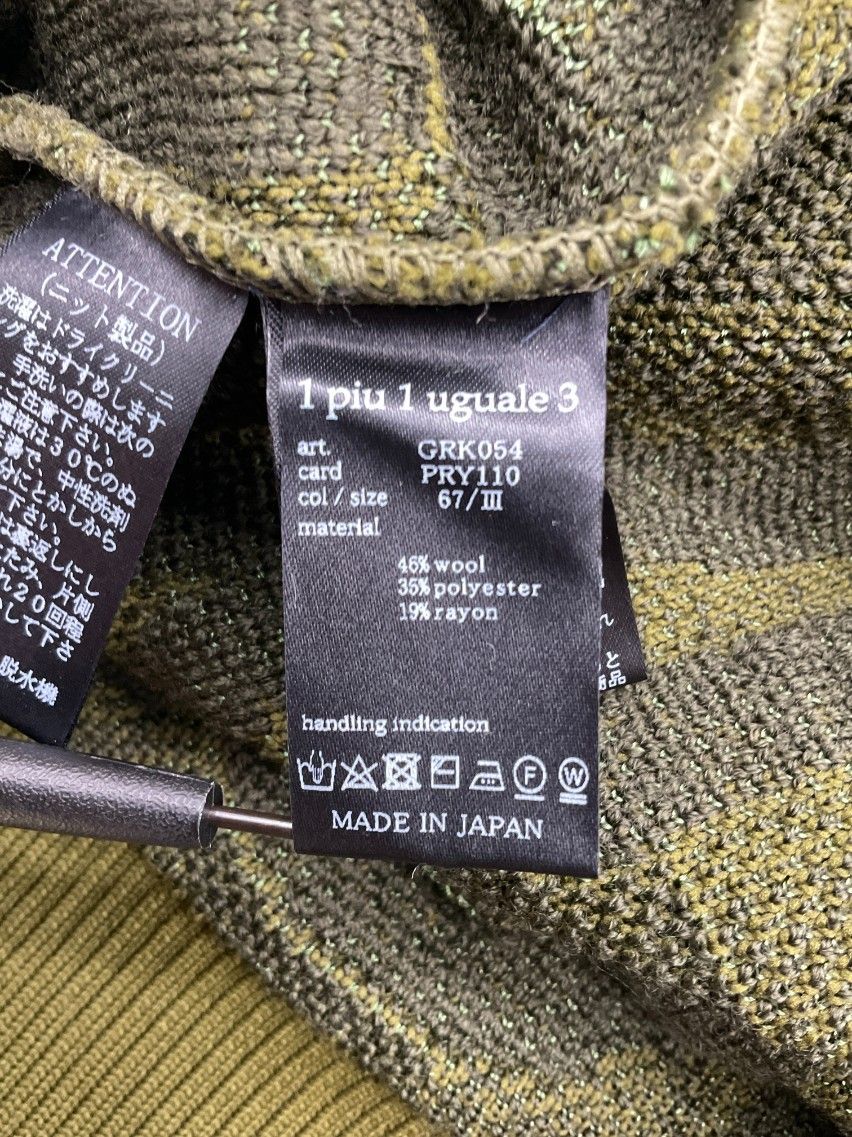 2025年のクリスマス 1PIU1UGUALE3 未使用 GOLF FULL BIG KNIT V-NECK グリーン 3 メンズウェア