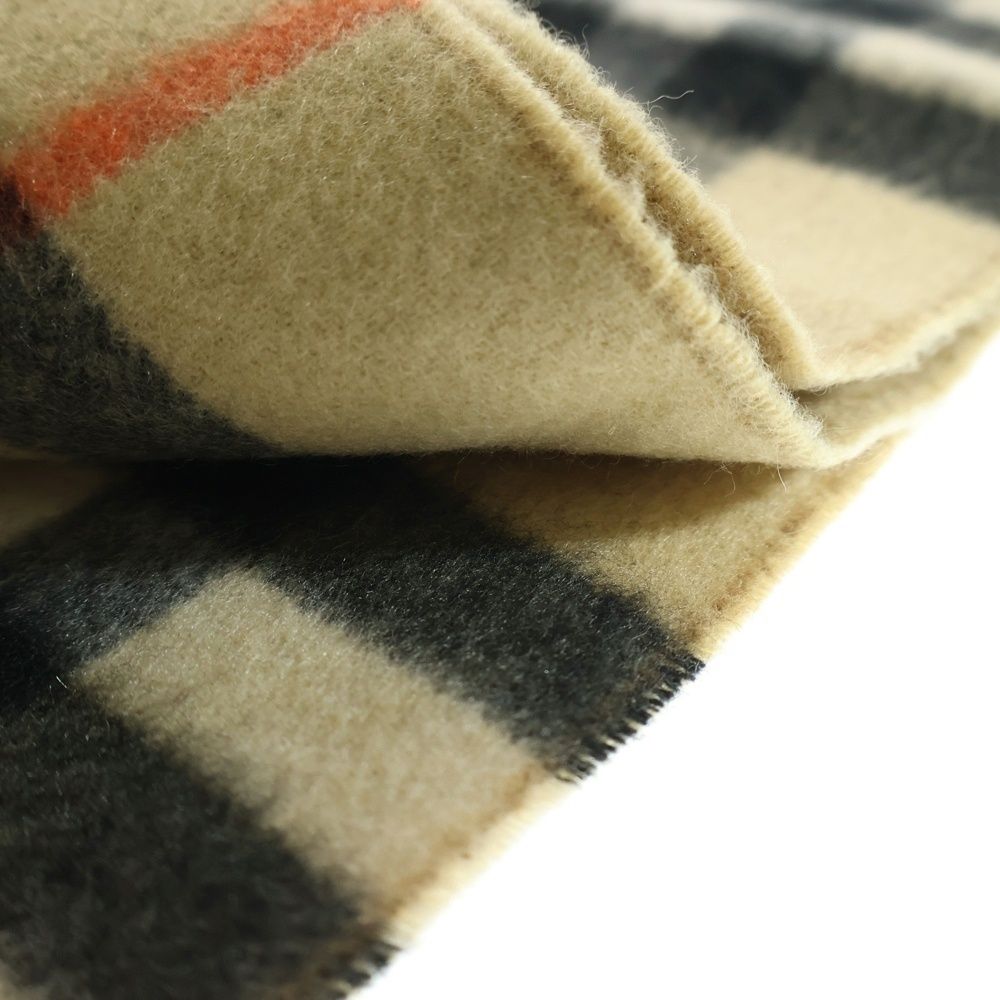 フリンジマフラー ベージュ