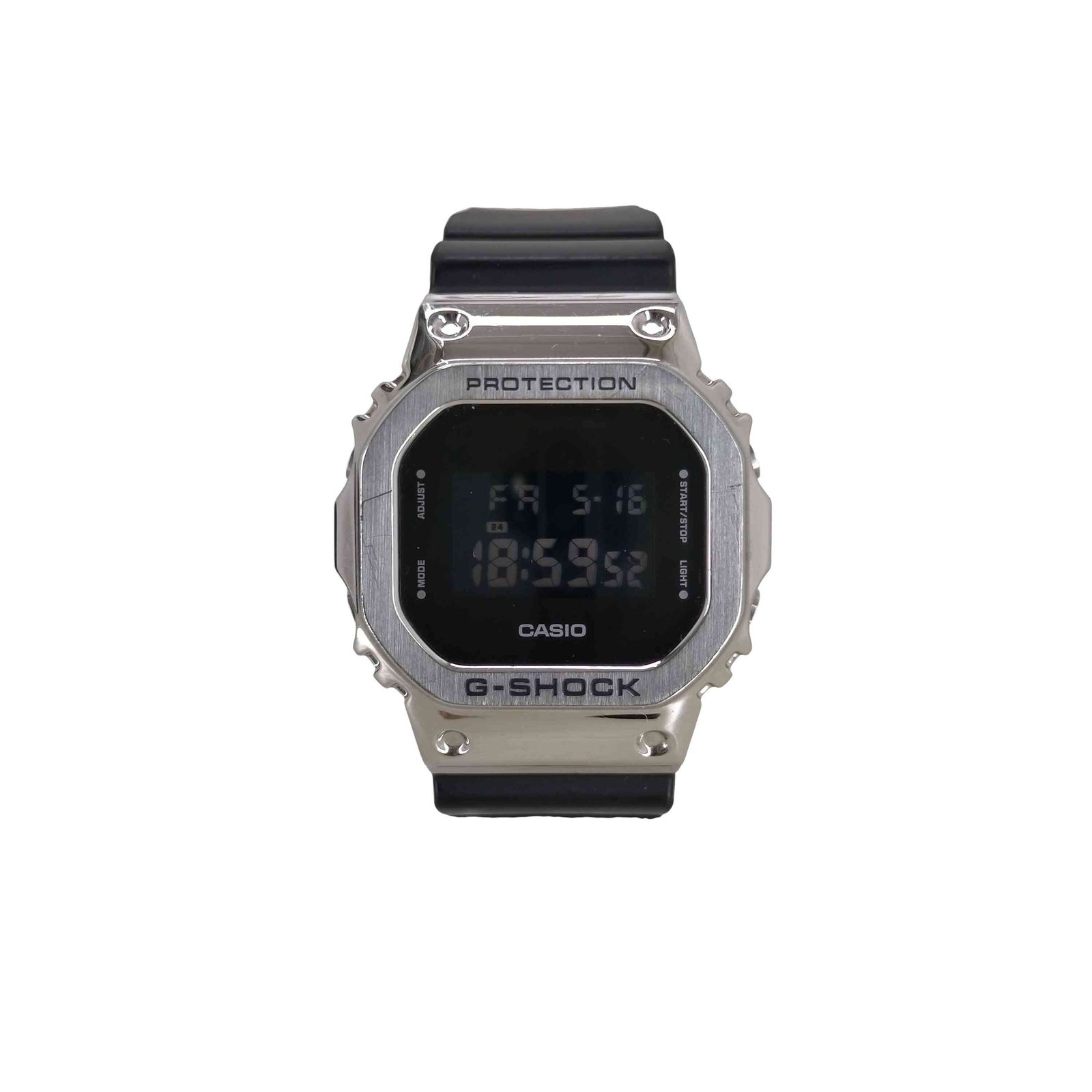 カシオ CASIO スクエアデザインメタルウォッチ メンズ 表記無