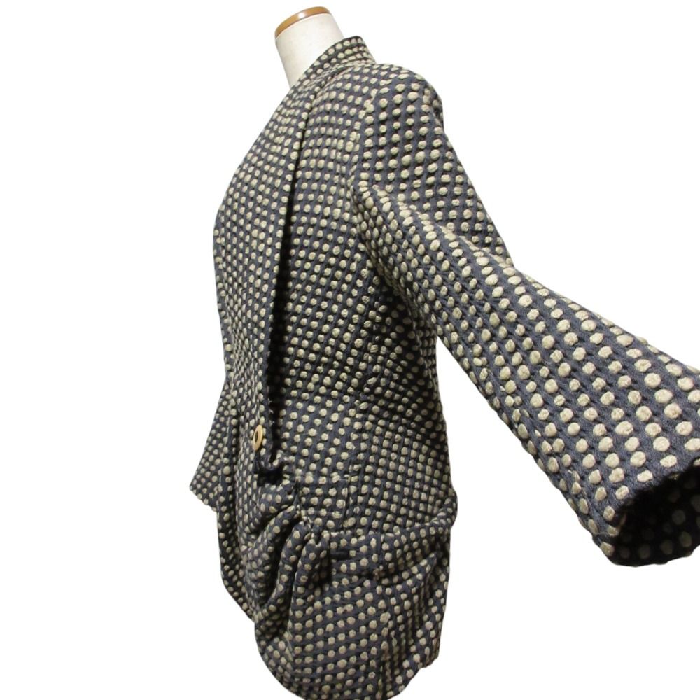 古着　ヴィンテージ　イッセイミヤケ　筆タグ　変形ジャケット 良品 ISSEI MIYAKE イッセイミヤケ ヴィンテージ 筆タグ ドット