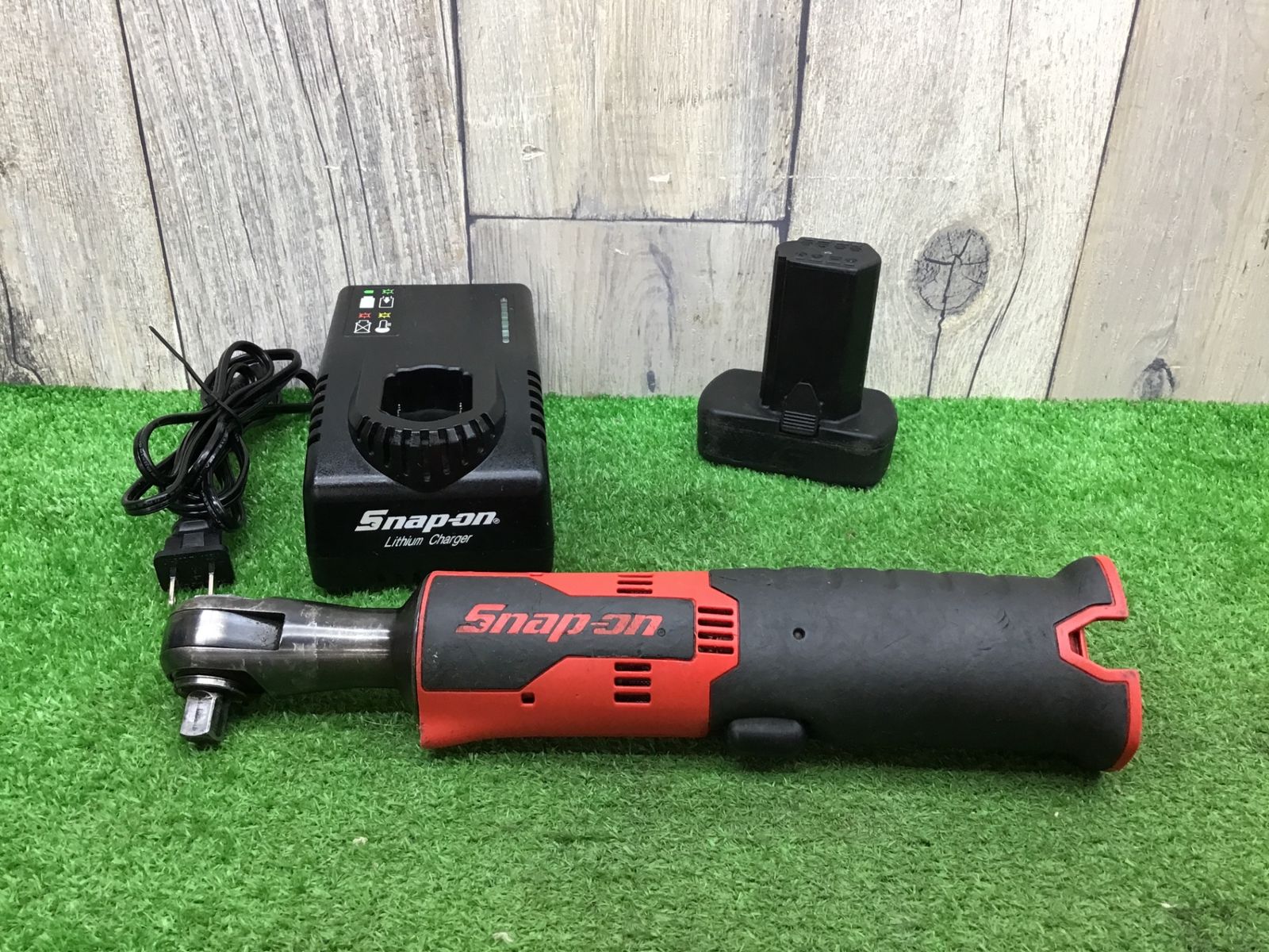送料無料 動作品 Snap-on|スナップオン♪14.4vコードレスラチェット 赤♪CTR761B♪アクトツール富山店♪BR