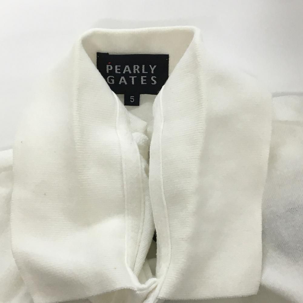 PEARLY GATES　パーリーゲイツ　スヌーピーポロシャツ　サイズ5ホワイト パーリーゲイツ×PEANUTS 半袖ポロシャツ 白 スヌーピー メンズ 5(L