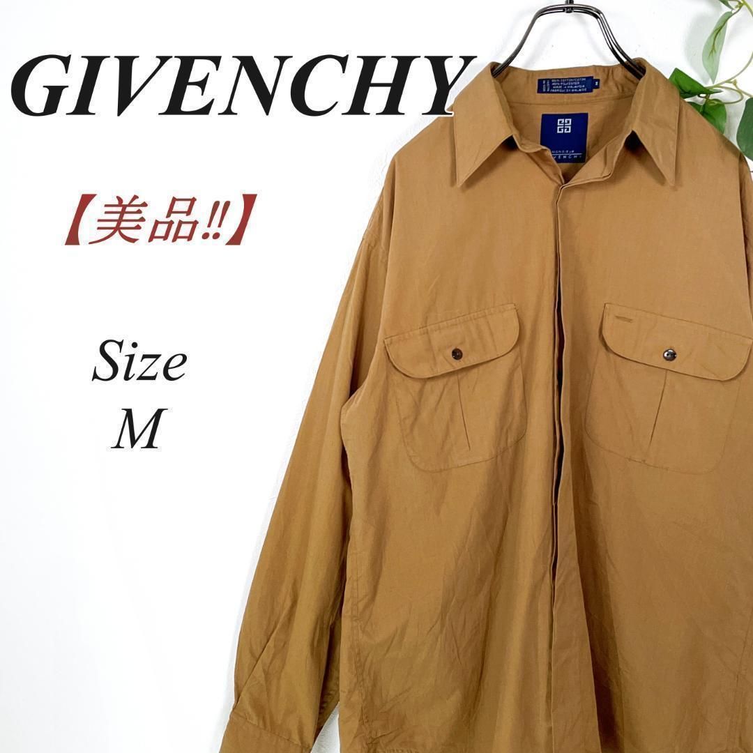 ✨美品✨ GIVENCHY ヴィンテージ 長袖シャツ 比翼ボタン M トップス 