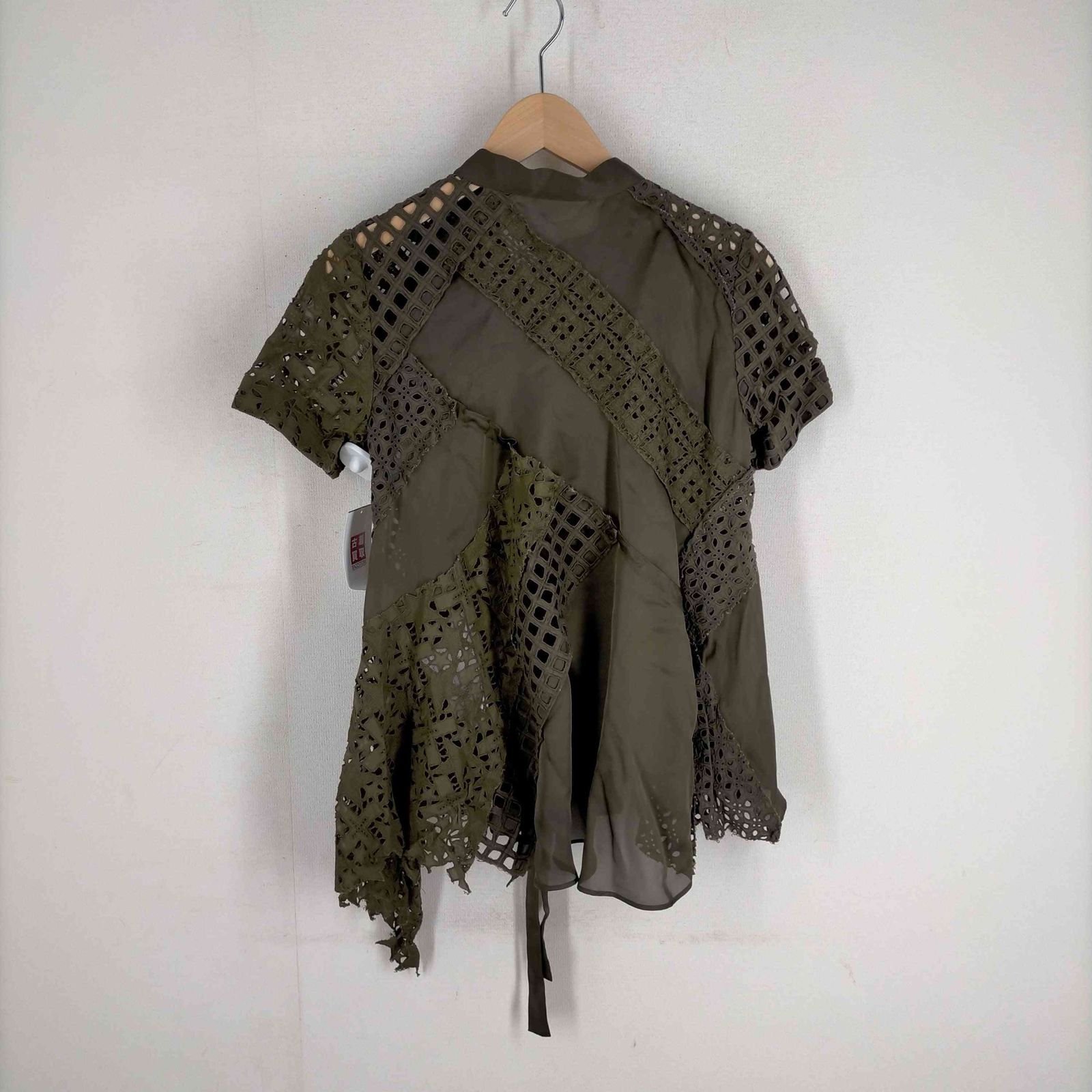 サカイ Sacai アシンメトリーメッシュブラウス レディース JPN