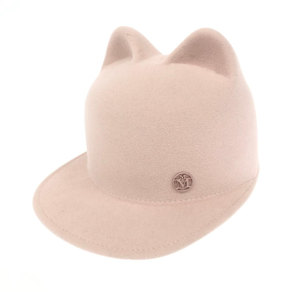 美品★MAISON MICHEL メゾン ミッシェル ラビット フェルト ハット 超美品 メゾンミッシェル Maison Michel 現行タグ Mロゴ ラビット