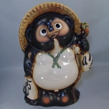 信楽焼 陶器 置物 狸 】 福狸 16号 新品 （信楽焼・陶器・狸・たぬき