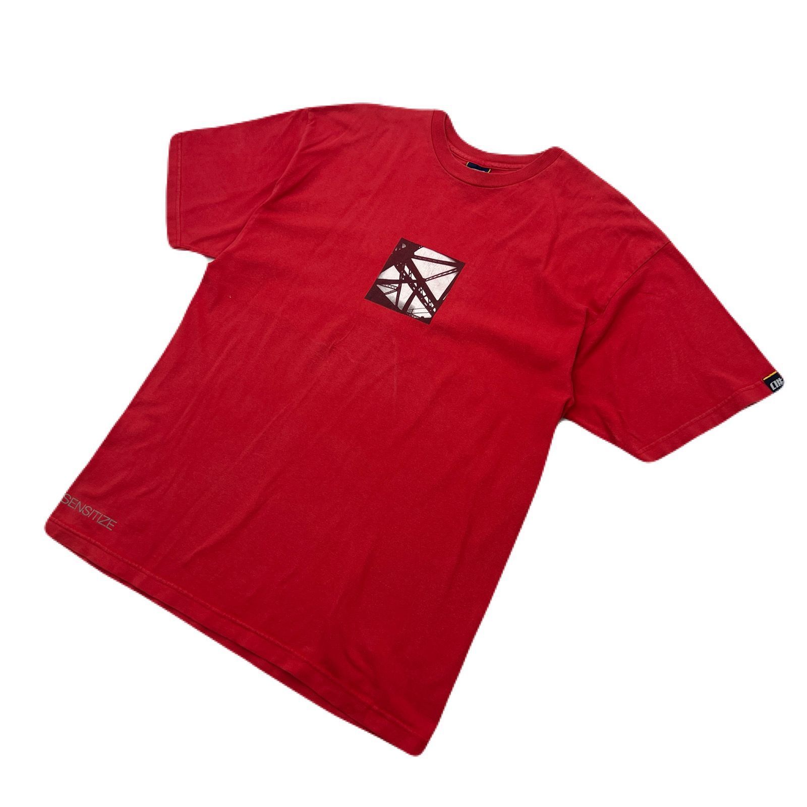 ALPHANUMERIC Tシャツ メンズ L レッド 半袖 【 アメリカ製 ストリート 