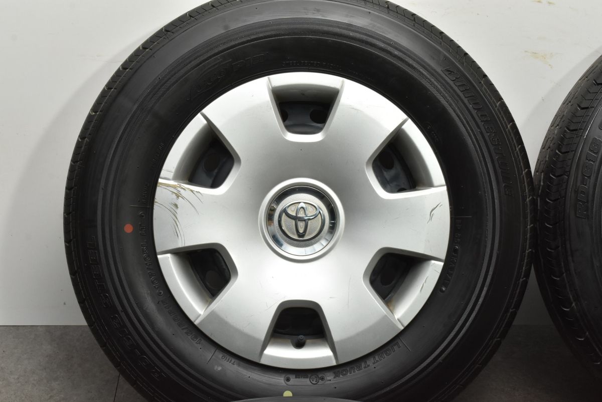 バリ溝】トヨタ 200 ハイエース 純正 15in 6J +35 PCD139.7