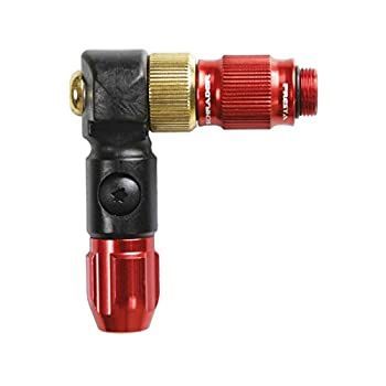 Lezyne abs-1?Pro HPチャック自転車ポンプヘッド レッド