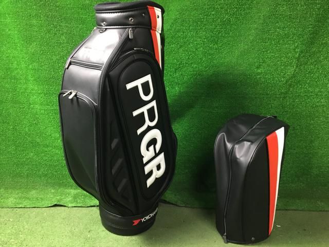 PRGR プロギア キャディバッグ ブラック 返品OK 【中古ゴルフ用品