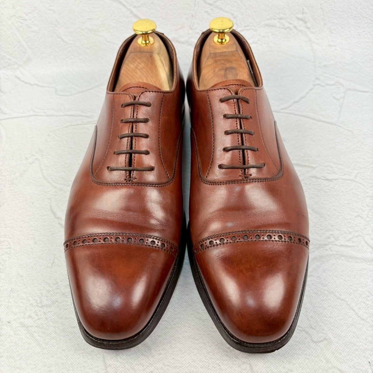 Crockett&Jones クォーターブローグ 26.5-27cm ブラウン Crockett&Jones クォーターブローグ 26.5-27cm ブラウン