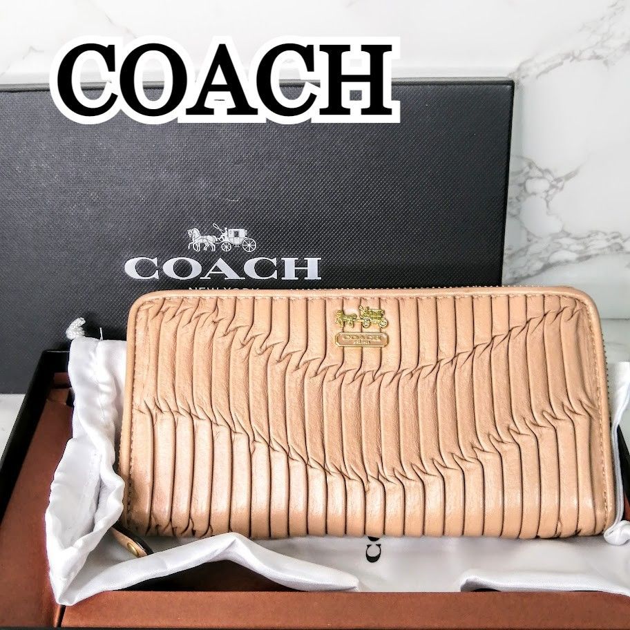 COACH 長財布 美品 箱付き - 長財布