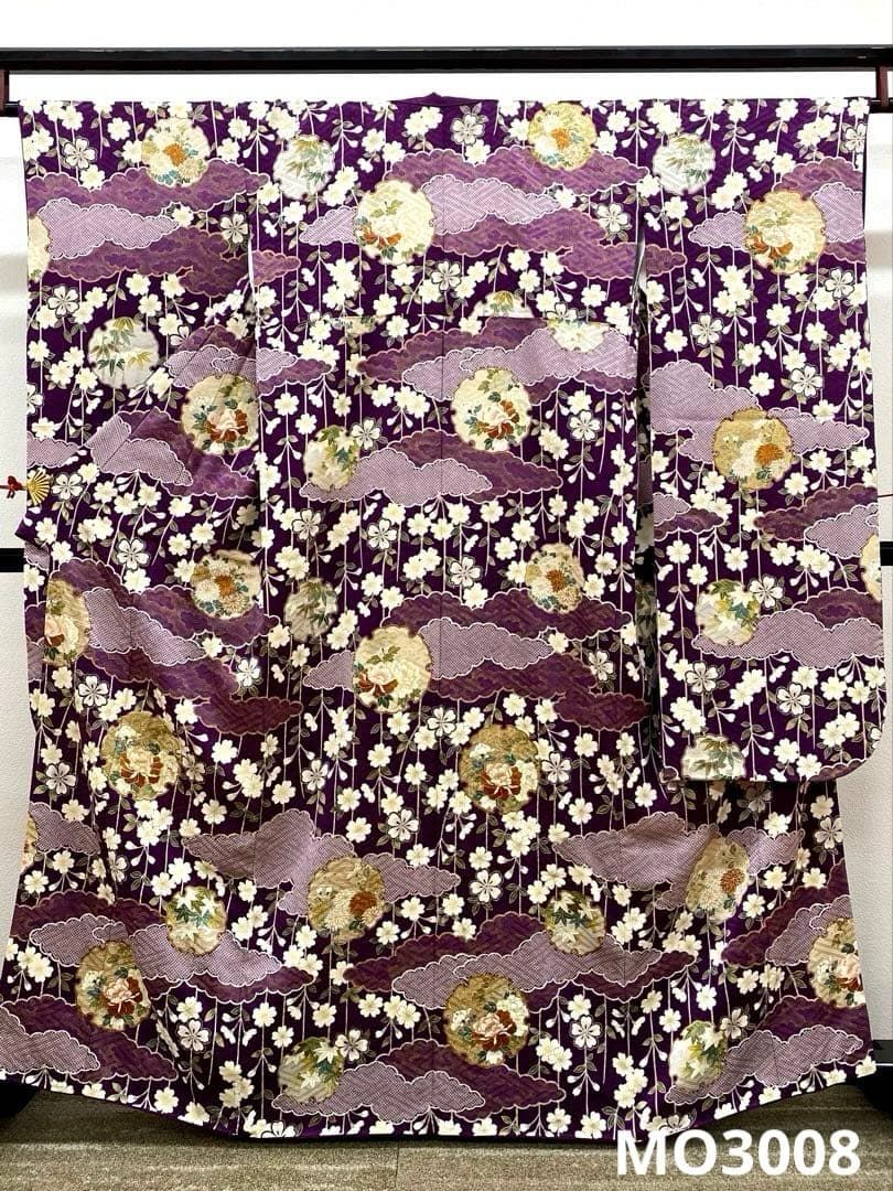 振袖 豪華 金駒 金彩 紋意匠 桜 総柄 振り布付き 身丈159cm 撥水加工済 