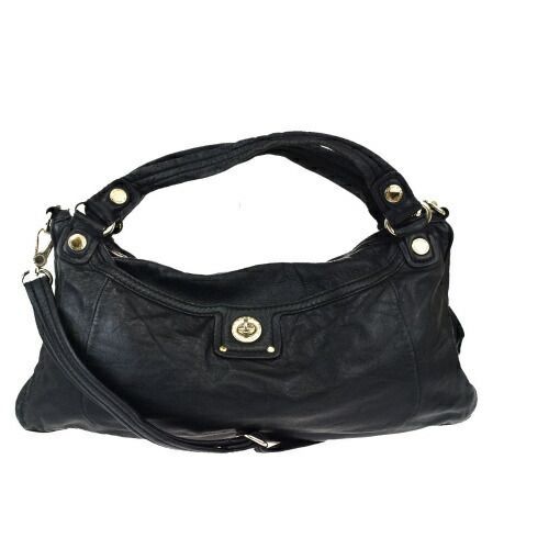 【中古】 マークバイマークジェイコブス(Marc by Marc Jacobs) 2WAY レザー ショルダーバッグ ブラック 03GA217