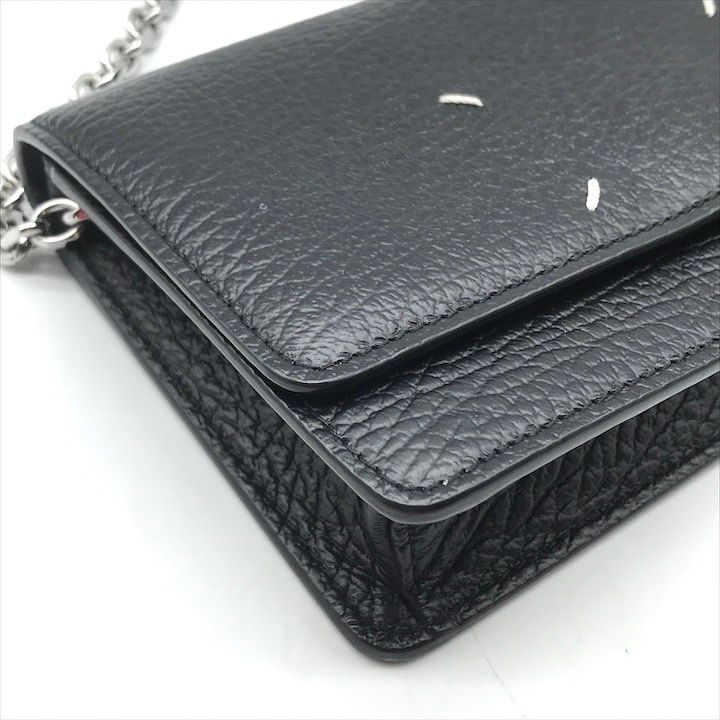 メゾンマルジェラ チェーンウォレット 長財布 ブラック ショルダーバッグ 便利☆】マルジェラ チェーンウォレット ショルダーバッグ