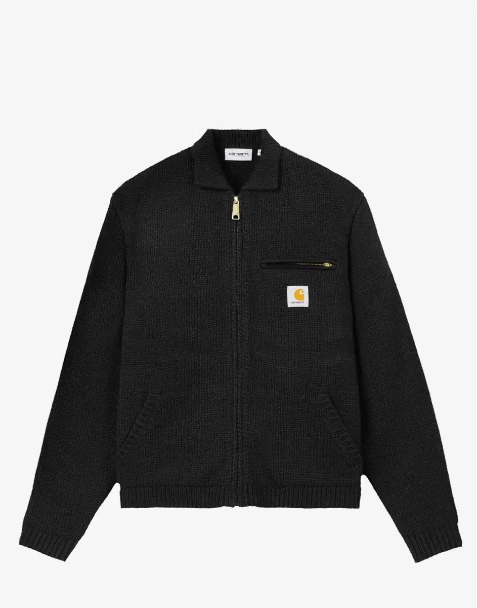 【雷市場（ポンジャン）商品韓国直送】 Carhartt(カーハート) デトロイトジャケット ニット セーター ジャケット 黒 S サイズ