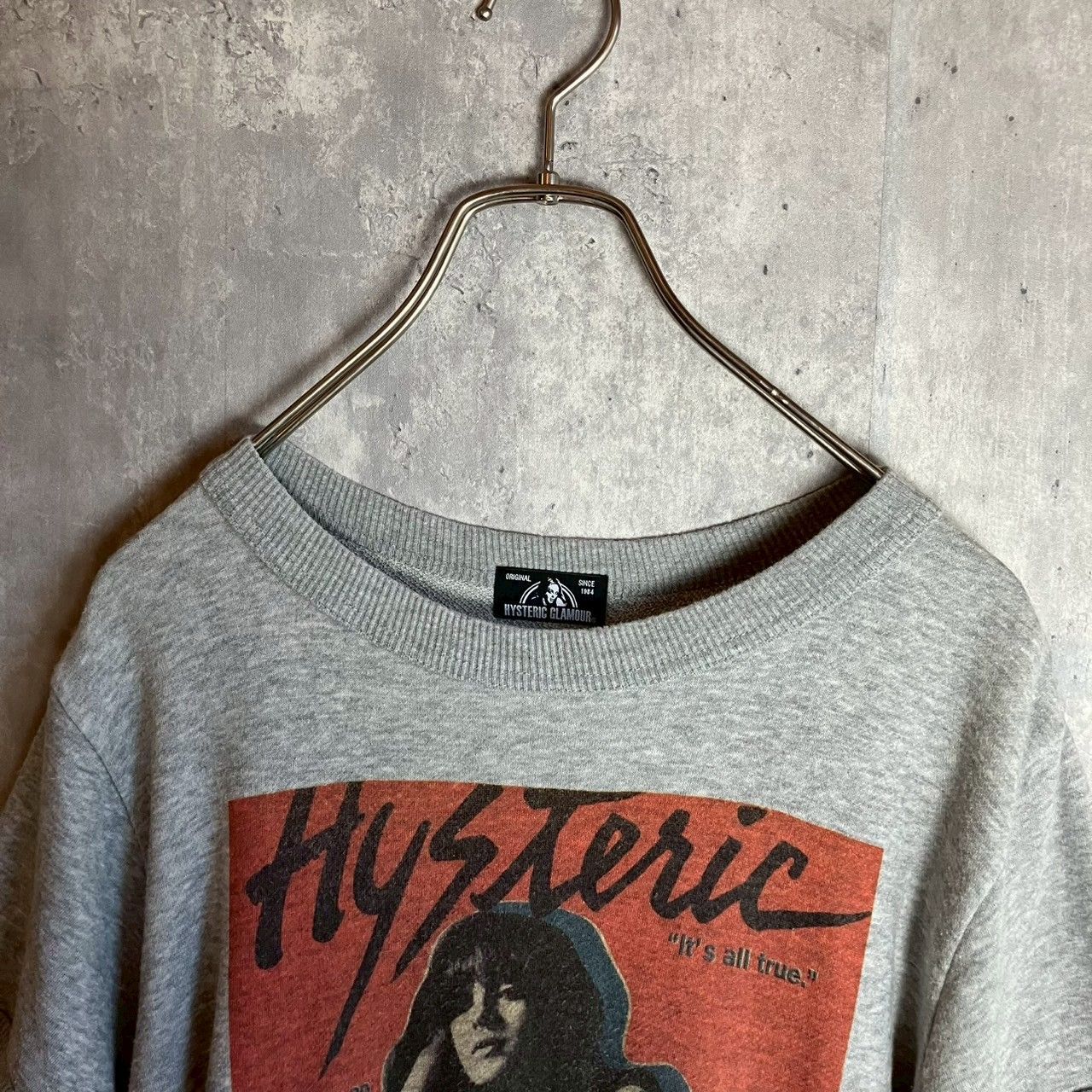 ヒステリックグラマー Tシャツ スウェット生地 TABLOID プリント