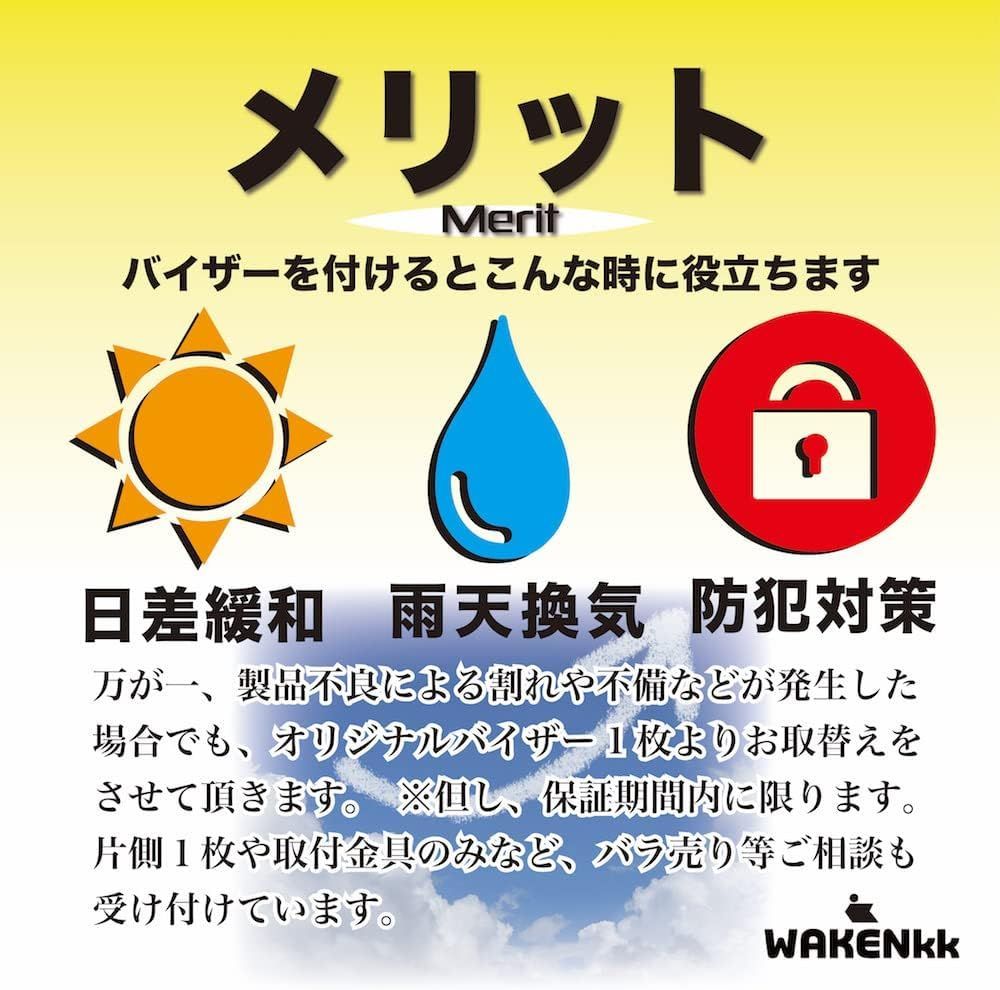 新品 和研工業 オリジナルサイドバイザーセット ダイハツ ハ 生産 耐