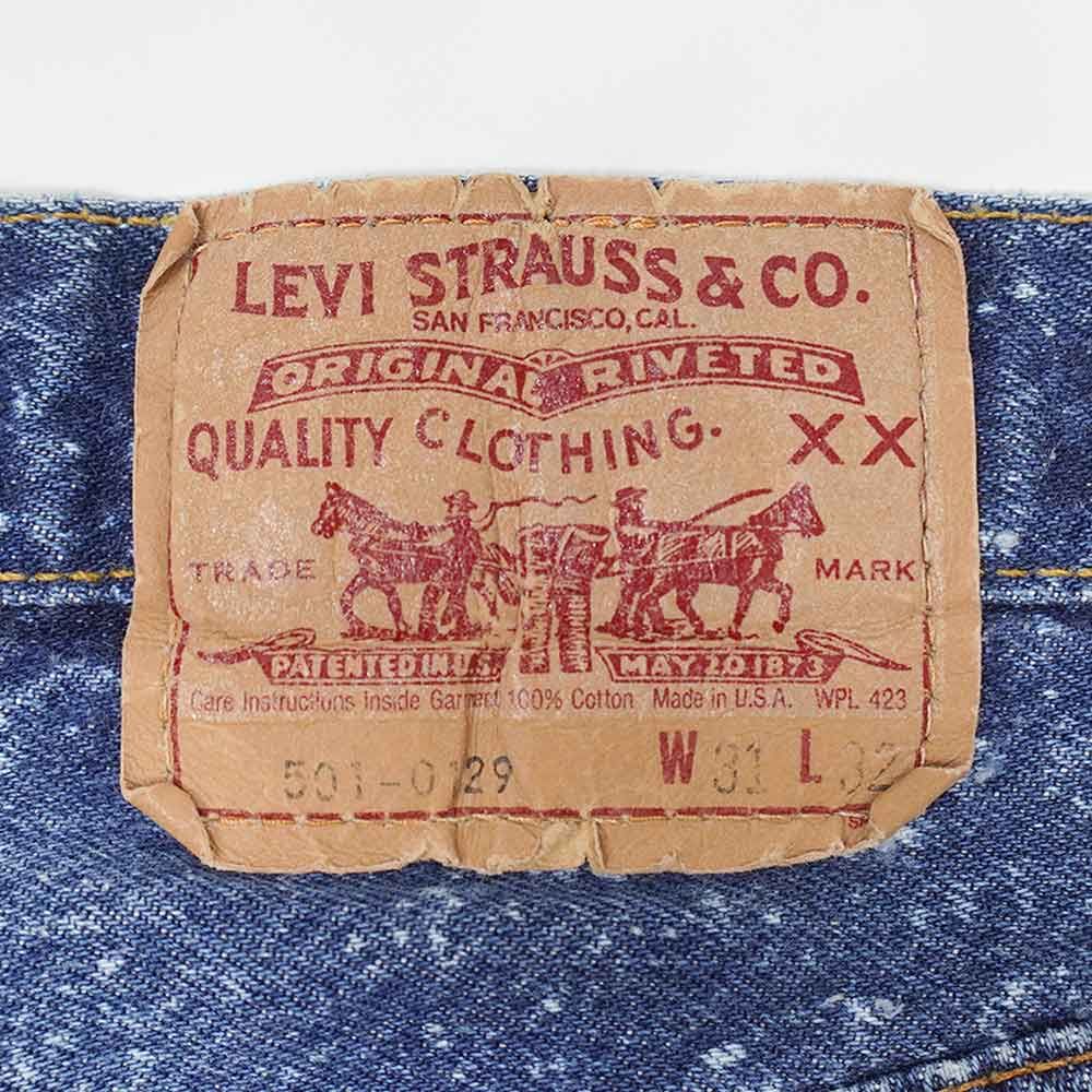 80s LEVI’S 501 0129 ギャラクティックウォッシュW31 L32 80s USA製 Levi'sリーバイス 501 ギャラクティックウォッシュ