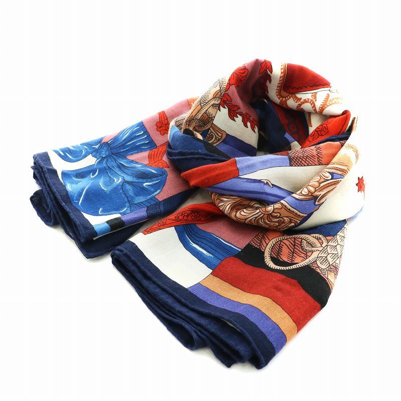 ⭐️新品⭐️エルメス スカーフ カレ140 デラ・カヴァレリア　シルクモスリン ⭐️新品⭐️エルメス スカーフ カレ140 デラ・カヴァレリア