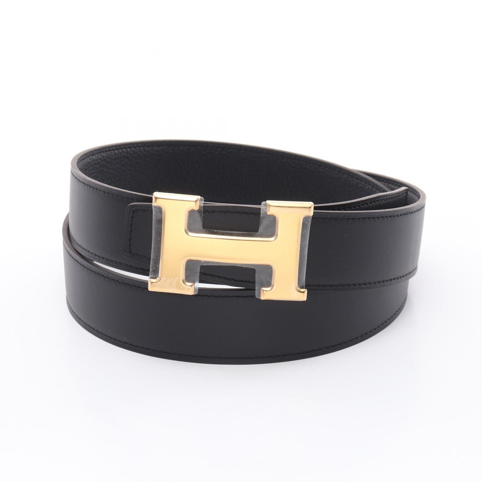 エルメス HERMES ベルト ﾌﾞﾗｯｸ|G金具 ブラック その他 コンスタンスベルト メンズ