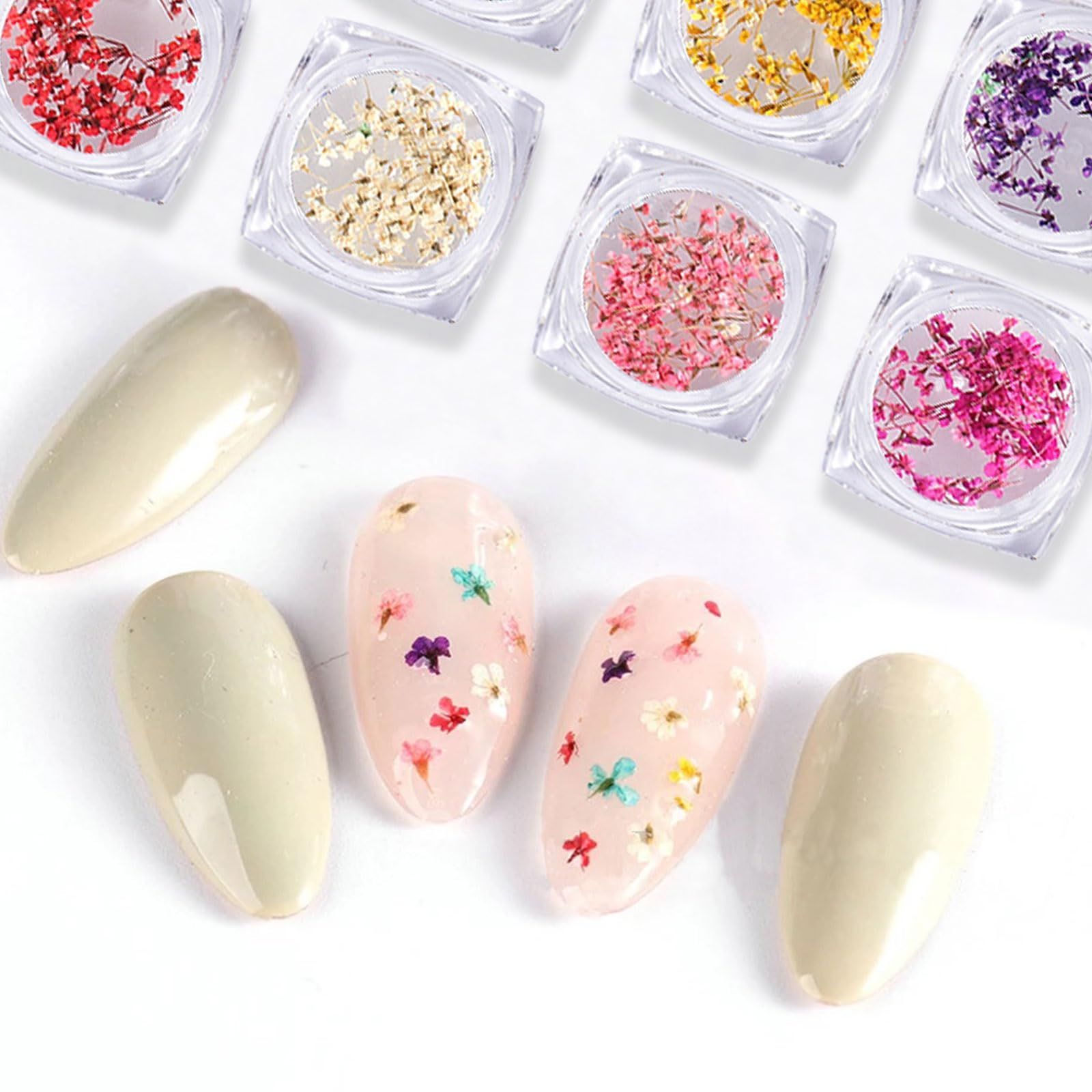 在庫処分 ネイルパーツ 6個セット ネイル 押し花 ネイルアート ドライ