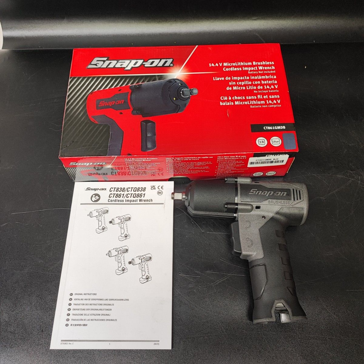 ▽スナップオン/Snap-on 14.4V電動マイクロインパクトレンチ CT861GMDB 