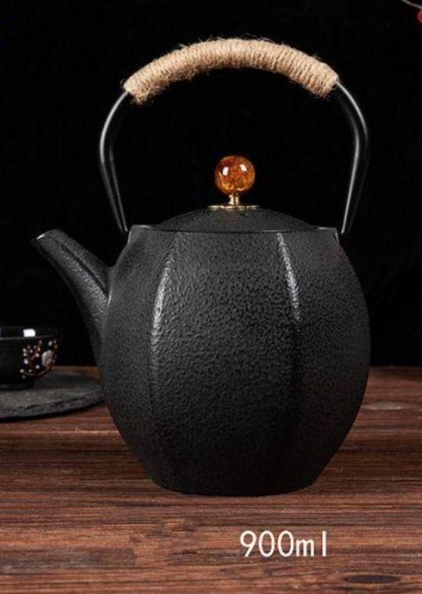 鉄瓶 900ml 朝日 鋳鉄 （ ガス火対応 やかん ヤカン 南部鉄器 ） 鉄瓶 900ml ガス火専用 朝日 南部鉄器 日本製 （ ガス火対応