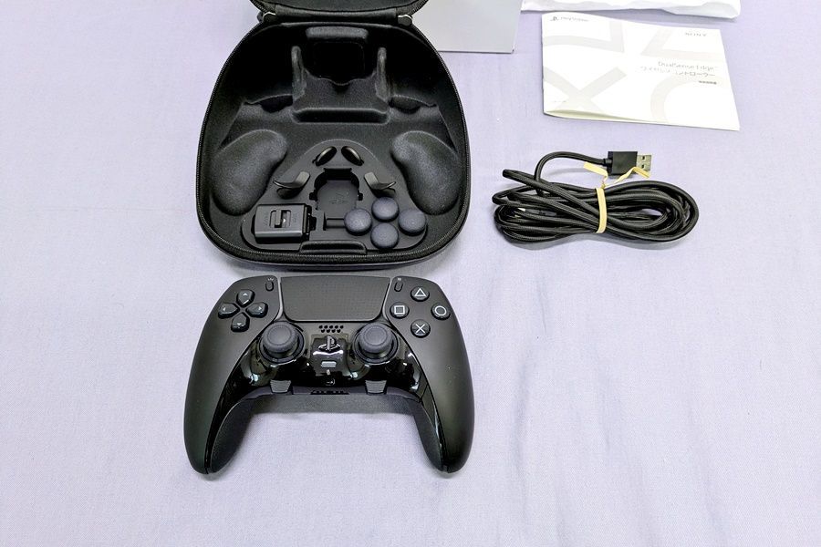 SONY ソニー 純正品 DualSense Edge ワイヤレスコントローラー ミッドナイト ブラック CFI-ZCP1J01 830 UP786_INFO