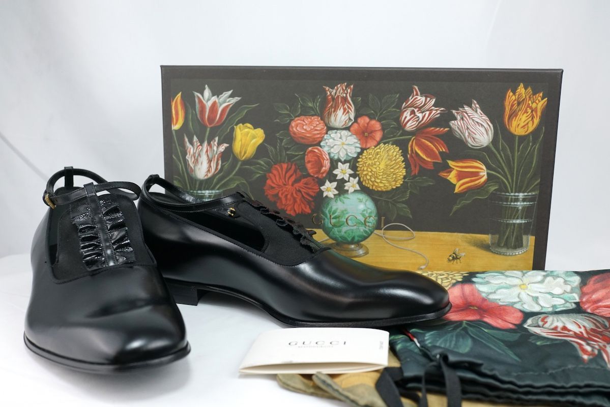GUCCI グッチ MARY JANES メリージェーン SHEZAN GROSS GRAIN レザー