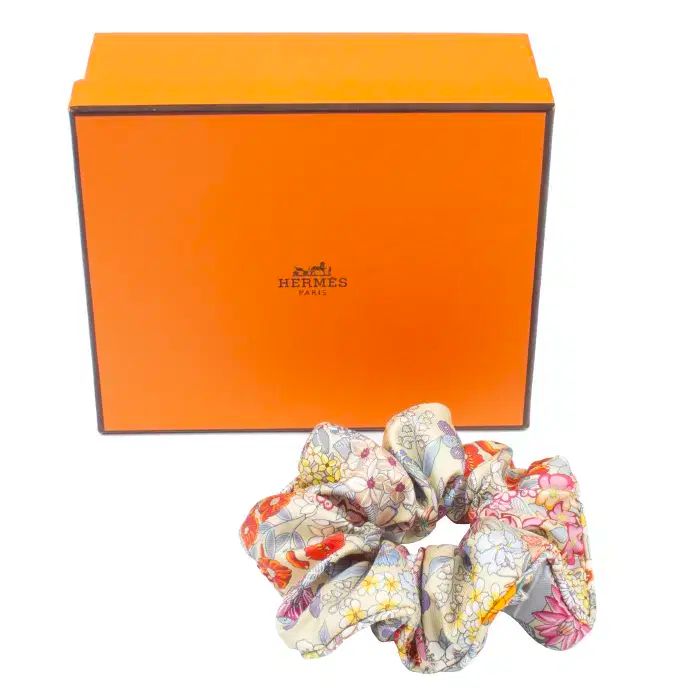 HERMES エルメス クラウディア ブルーム シュシュー シュシュ H251044G B0TU