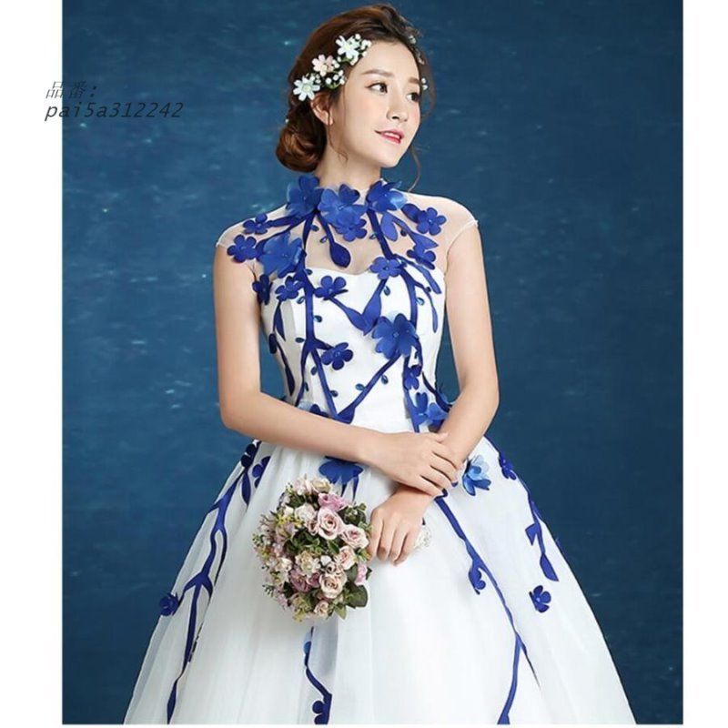 立ち襟 カラードレス パーディードレス ロングドレス オフショルダー 二次会 Aラインワンピ 花嫁 披露宴 ブライダルドレス結婚式 演奏会 pai5a312242 WWW_SUPERTOOLSSHOP_NL